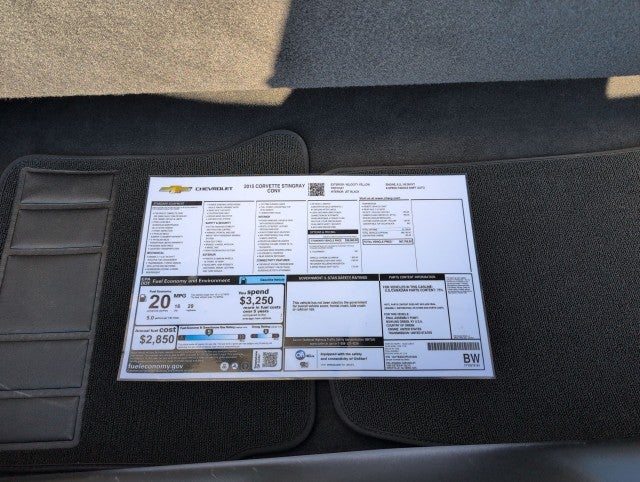 2015 Chevrolet Corvette Stingray 1LT