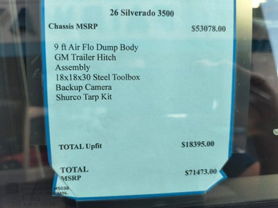 2026 Chevrolet Silverado 3500 HD Chassis Cab Work Truck