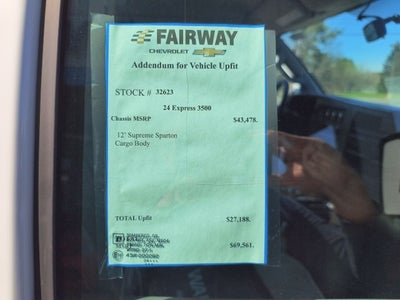 2024 Chevrolet Express Cutaway 3500 1WT