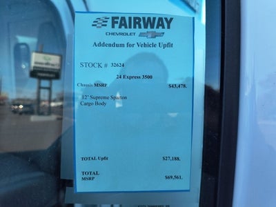 2024 Chevrolet Express Cutaway 3500 1WT