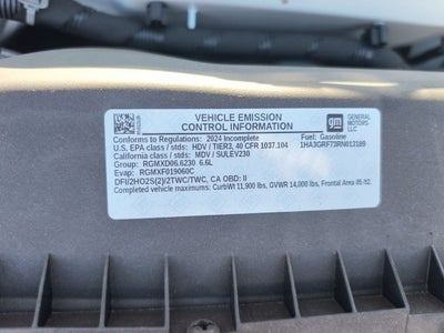 2024 Chevrolet Express Cutaway 3500 1WT