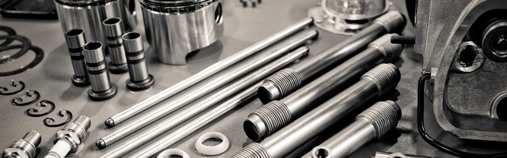 Automotive engine parts and components.